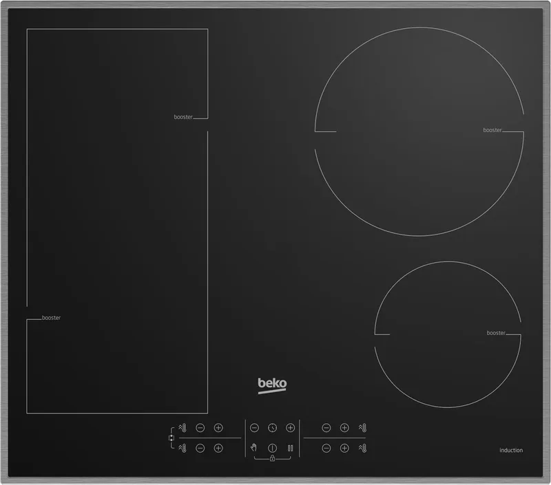 HII 64200 FMTX inductiekookplaat | Flex inductie | 2 fase de Beko en Noir – photo produit