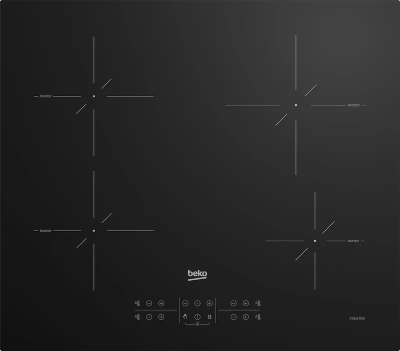 HII64200SMT - Inbouw Inductiekookplaat van Beko in Zwart – productfoto