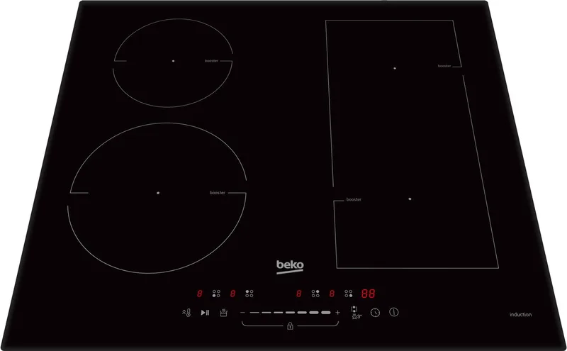 HII64500FTO Ingebouwd 60 cm Inductiekookplaat zones 4 zone(s) de Beko en Noir – photo produit