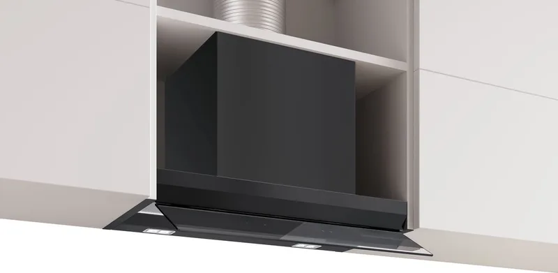DBB67DP60 - Serie 6 - Afzuigkap - Geïntegreerde Schouwkap - 60 cm - Zwart - Energielabel A de Bosch en Noir – photo produit