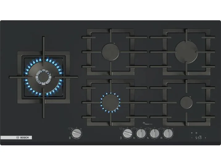 Gas-Kochfeld Serie 8 PRS9A6H40, Präzise FlameSelect-Leistungsstufen & extra einfache Reinigung de Bosch – photo produit