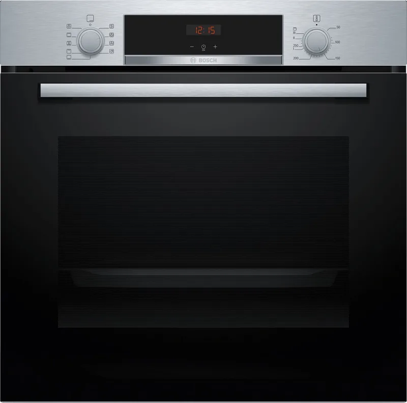 HBA514BS3 - Serie 4 - Inbouwoven - 71 l - A+ - RVS - Eenvoudig te reinigen met hydrolyse - RVS van Bosch in Roestvrijstaal (RVS) – productfoto