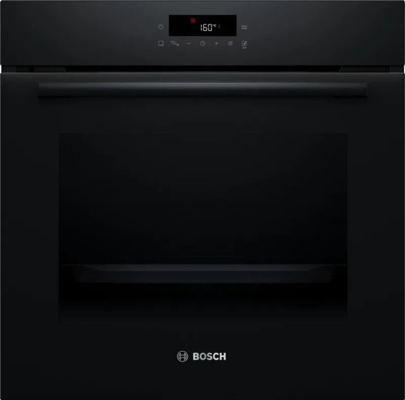HBA572BB4 - Inbouwoven - 71 l - 3600 W - Elektrische oven - Zelfreinigend Hydrolytisch + Pyrolytisch - Kinderslot fra Bosch i Sort – produktbillede