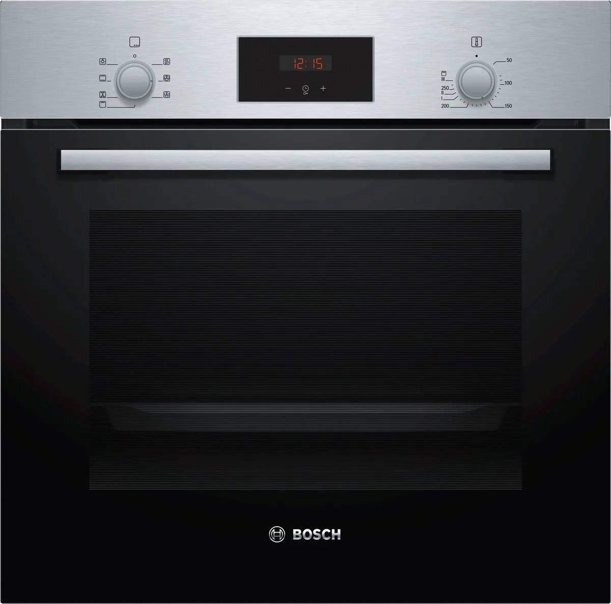 HBF133BR0 inbouw oven 60 cm de Bosch en Noir, Roestvrijstaal – photo produit