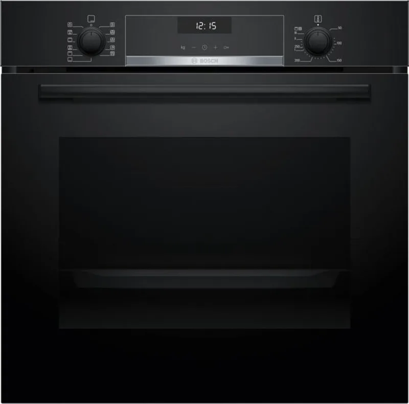 HBG537BB4 - Serie 6 - Oven - Inbouwoven - 71 L - 60 cm x 60 cm - Air Fry-functie met bakplaat: voor perfect gefrituurde gerechten, zoals groente en frietjes de Bosch en Noir – photo produit