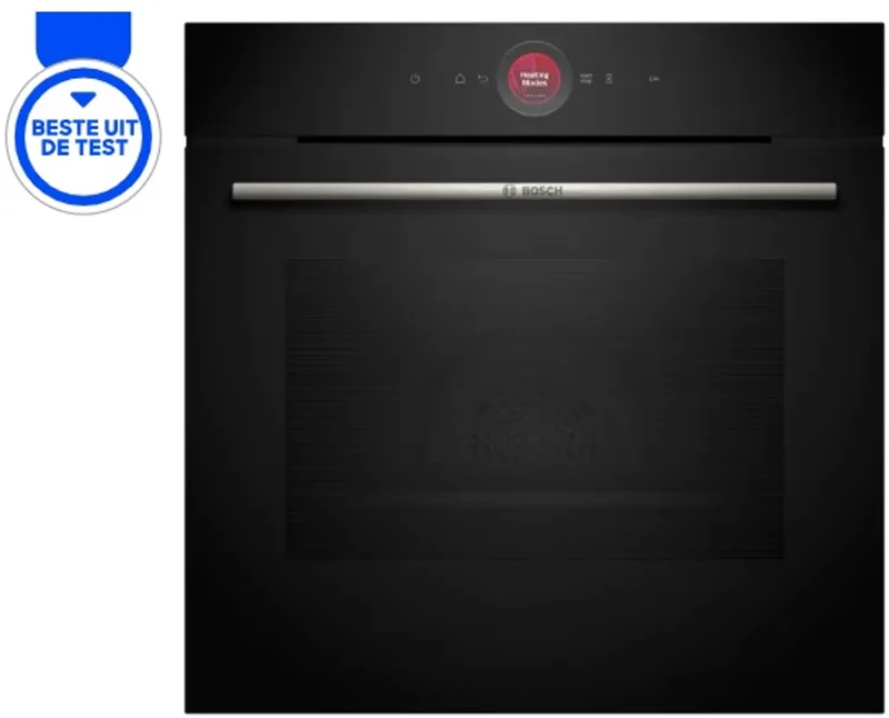 HBG7741B1 - Serie 8 - Oven - 60 cm x 60 cm - Air Fry-functie: voor perfect en gezonde gefrituurde gerechten - Eenvoudig te reinigen met pyrolytische zelfreiniging - Home Connect van Bosch in Zwart – productfoto