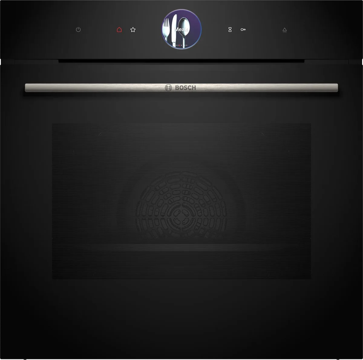 HSG7364B1 Série 8 four encastrable à vapeur, 60cm x 60 cm, fonction Air Fry, PerfectBake Plus de Bosch en Noir – photo produit