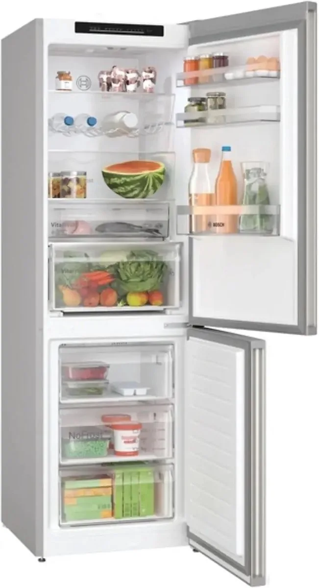 KGN362IDF - koel-vriescombinatie - Vrijstaand - 321 l by Bosch in Roestvrijstaal – product photo