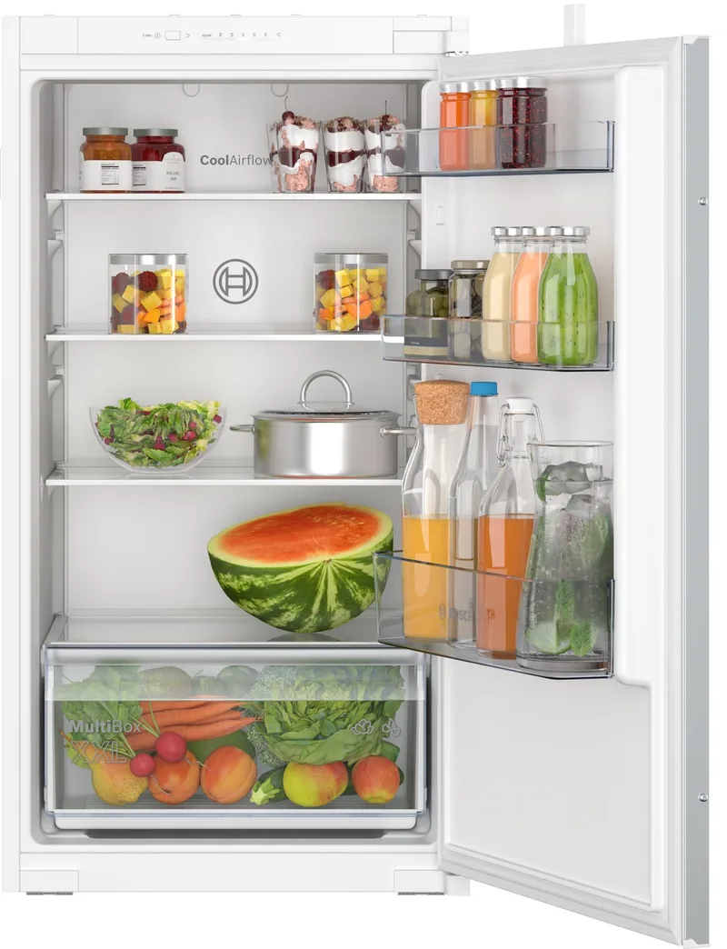 KIR31NSE0 - Serie 2 - Inbouwkoelkast - 102.1 x 54.1 cm Sleepdeur - Multi Box XXL: een extra ruime lade voor groente en fruit van Bosch – productfoto