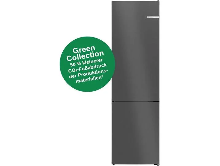 Kühl-/Gefrierkombination Serie 4 KGN39OCAF, 203 cm hoch, 60 cm breit, Green Collection: produziert mit CO₂ reduzierten Materialien von Bosch – Produktfoto