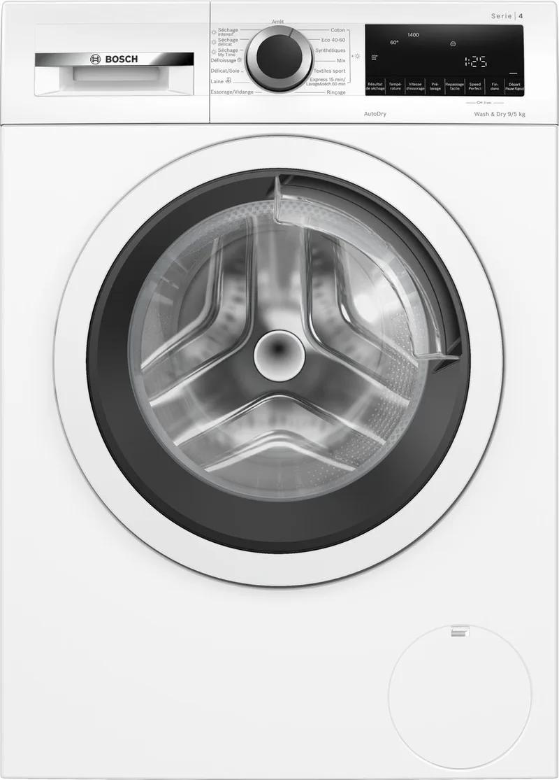 patrijspoort was-droogcombinatie 9/5 kg 1400 tpm de Bosch en Blanc – photo produit