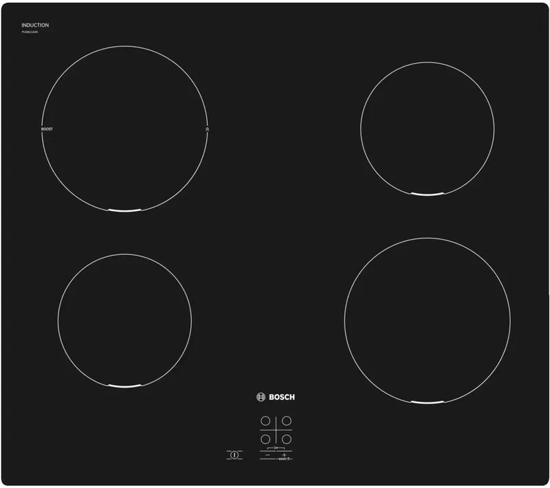 PUG611AA5E - Inbouw Inductiekookplaat (1-fase) by Bosch in Black – product photo