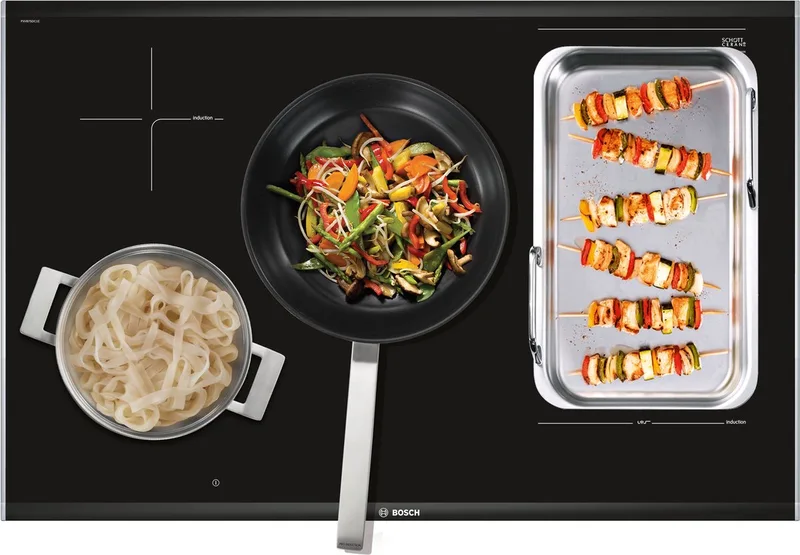 PXV875DC1E Serie 8 - inbouw inductie kookplaat by Bosch in Black – product photo