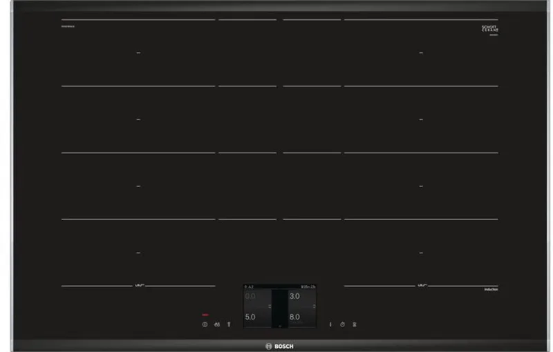 PXY875KW1E - Inductiekookplaat - 80cm - FlexInductie-zone - 4 Zones fra Bosch i Sort – produktbillede