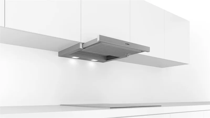 Serie 2 DFL063W56 Afzuigkap 328 m³/uur Semi-inbouw (uittrekbaar) C van Bosch in Metallic – productfoto