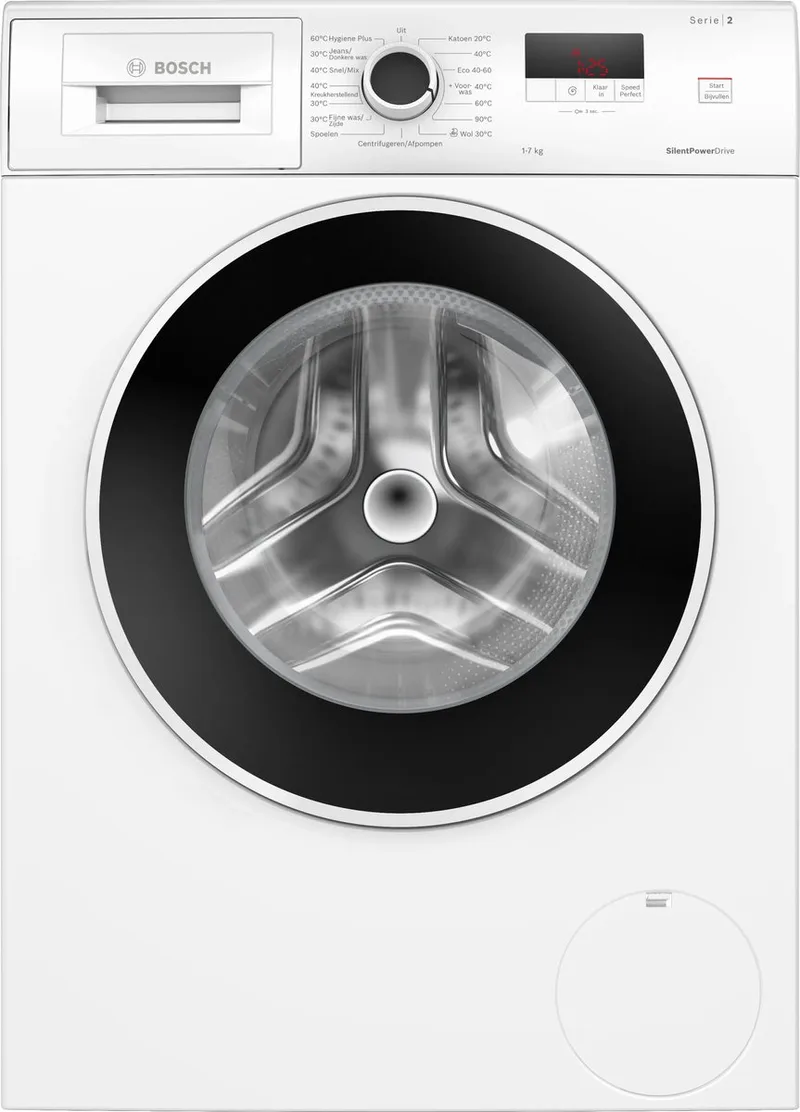 Serie 2 WGE02406NL wasmachine Voorlader 7 kg 1400 RPM by Bosch in White – product photo