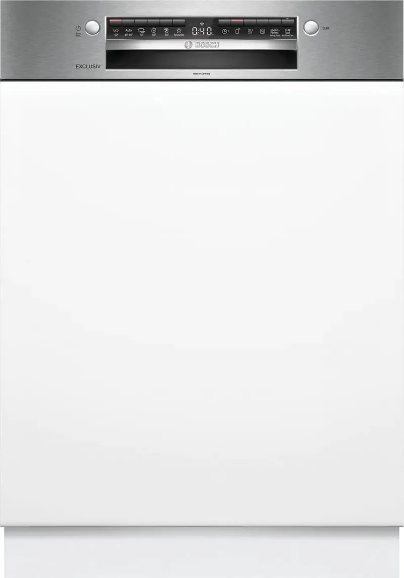 Serie 4 SMI4HBS23E vaatwasser Volledig ingebouwd 13 couverts de Bosch en Geborsteld staal – photo produit