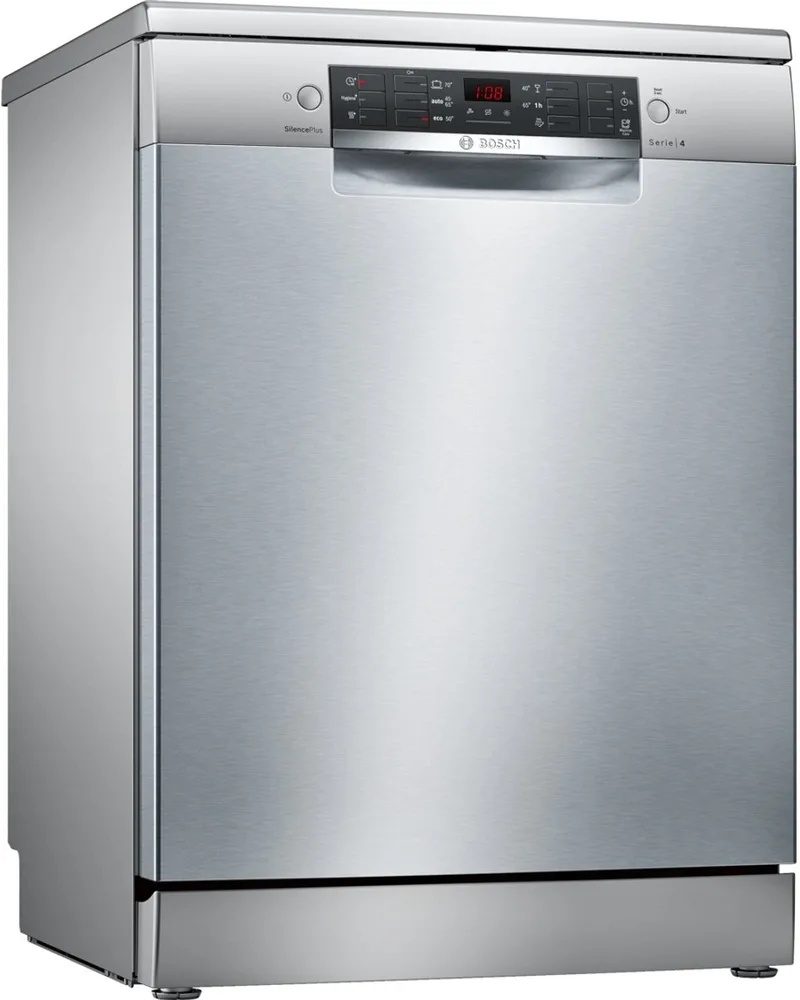 Serie 4 SMS46KI01E vaatwasser Vrijstaand 13 couverts by Bosch in Roestvrijstaal – product photo