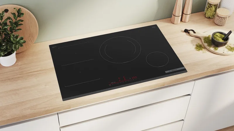 Serie 6 PVS831HB1E kookplaat Ingebouwd 80 cm Inductiekookplaat zones 4 zone(s) von Bosch in Schwarz – Produktfoto