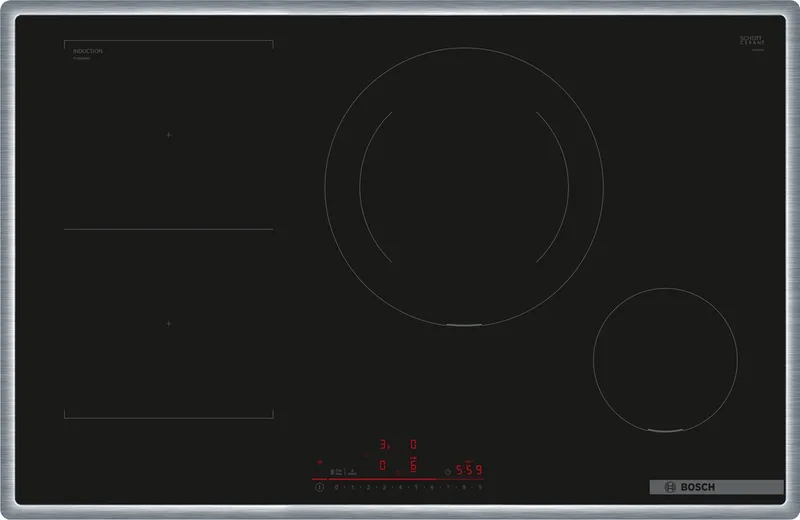 Serie 6 PVS845HB1E kookplaat Ingebouwd 80 cm Inductiekookplaat zones 4 zone(s) von Bosch in Schwarz – Produktfoto