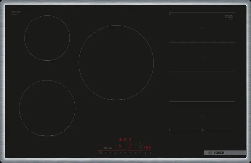 Serie 6 PXV845HC1E kookplaat Ingebouwd 80 cm Inductiekookplaat zones 5 zone(s) von Bosch in Schwarz – Produktfoto