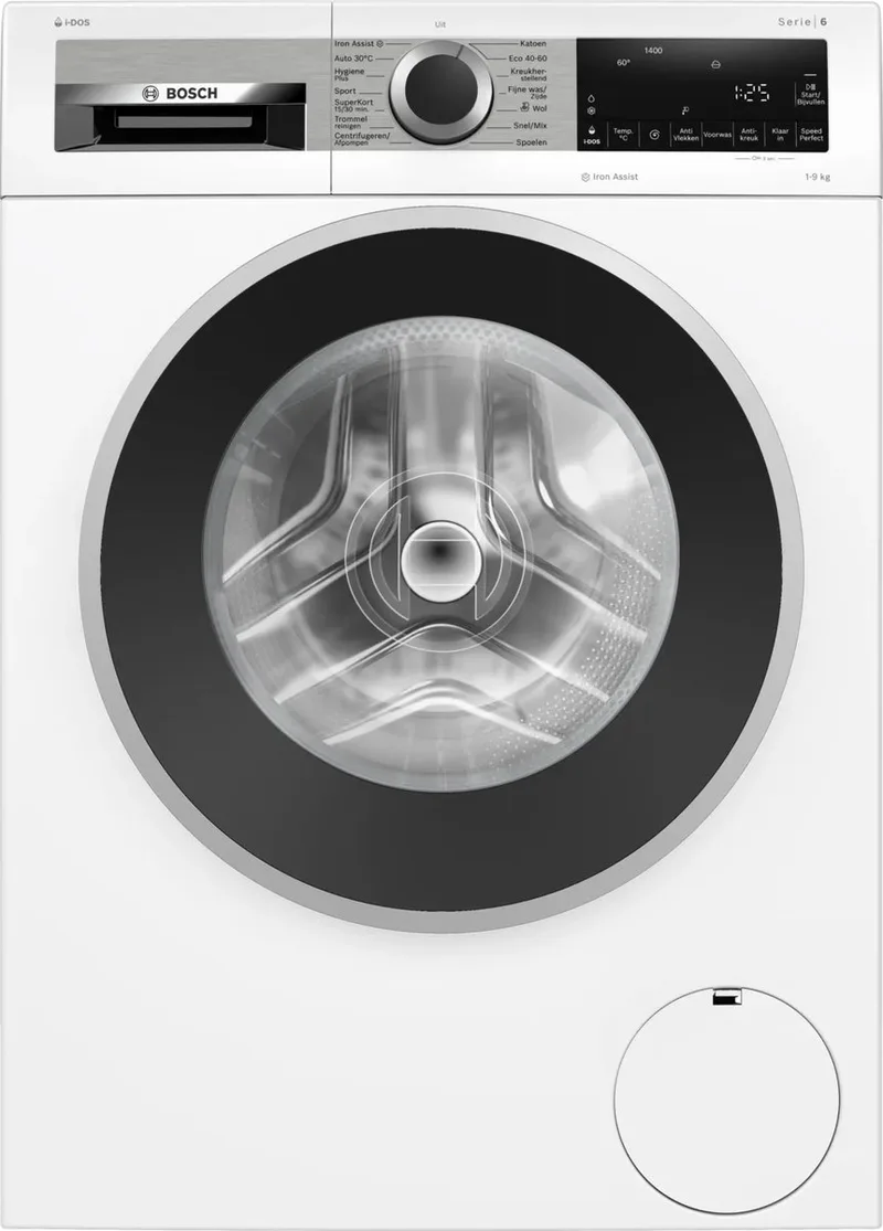 Serie 6 , Wasmachine, voorlader, 9 kg, 1400 rpm, WGG244FPNL de Bosch en Blanc – photo produit