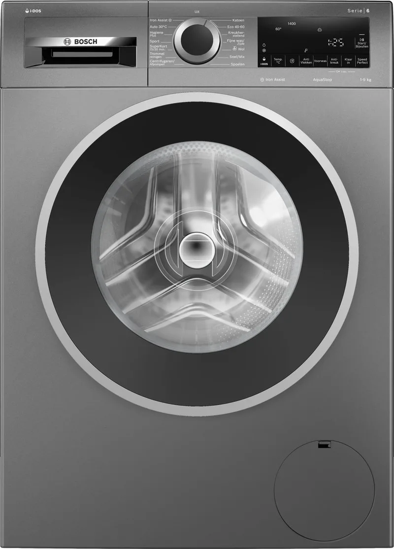 Serie 6 WGG244FINL wasmachine Voorlader 9 kg 1400 RPM by Bosch in Grey – product photo