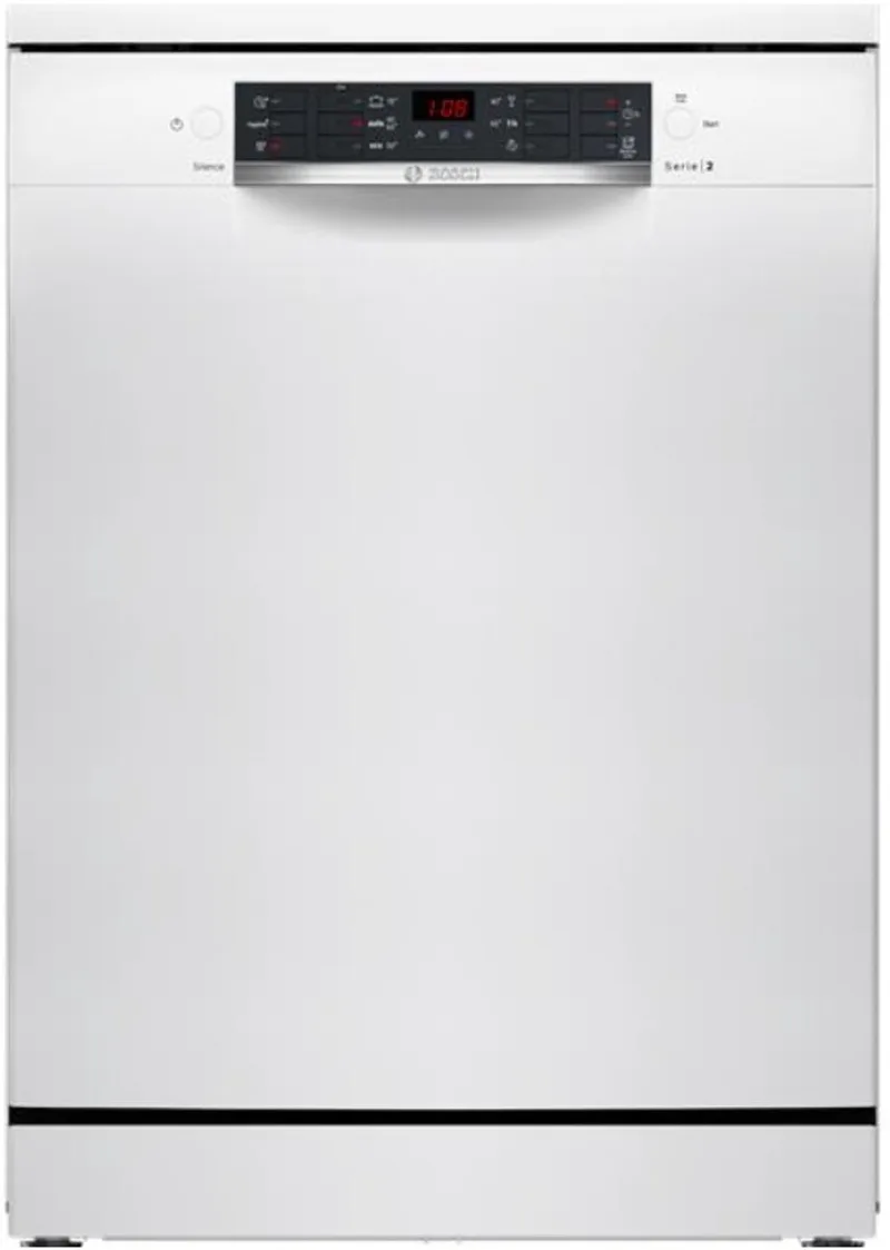SMS26AW01F - Serie 2 - Vaatwasser - Vrijstaande vaatwasser - 60 cm - Extra Droog: optie voor extra grondige droogresultaten by Bosch in White – product photo