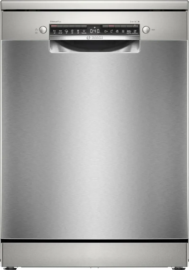 SMS4EVI08E Serie 4 - Vrijstaande Vaatwasser - 60 cm - 14 Couverts - Anti-Fingerprint von Bosch in Rvs – Produktfoto