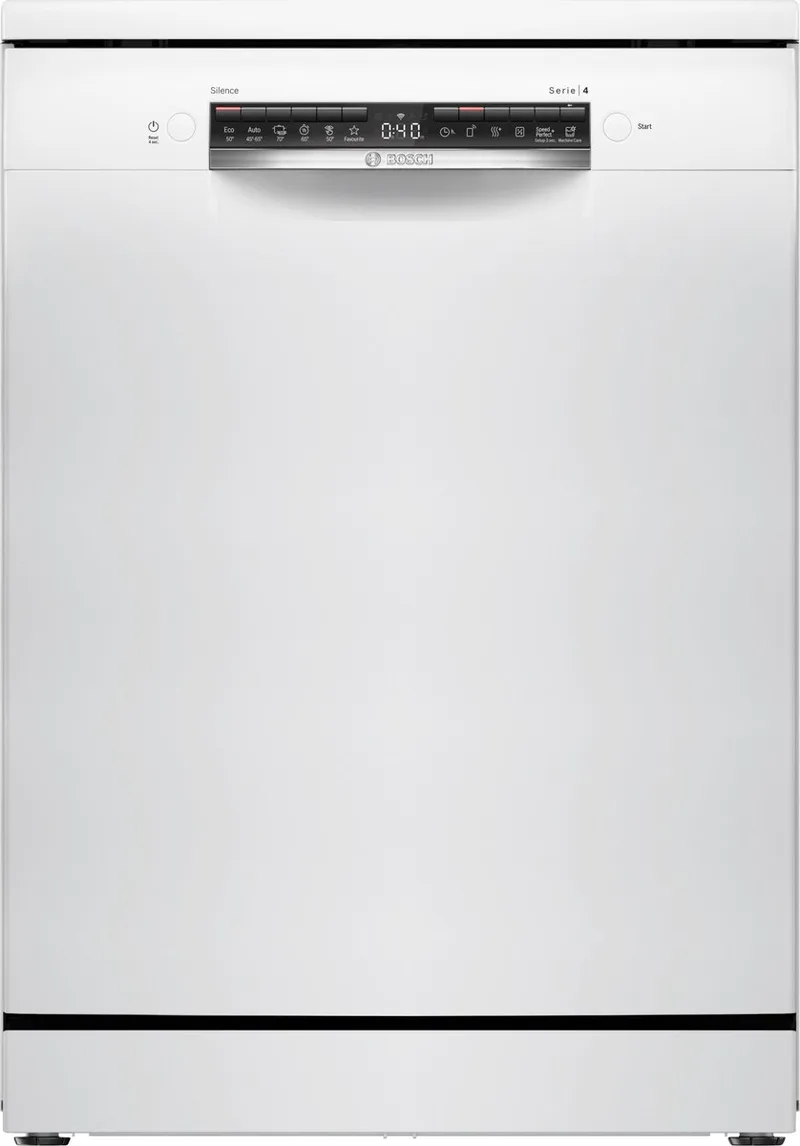 SMS4HTW00E - Serie 4 - Vaatwasser - Vrijstaande vaatwasser - 60 cm - Stil - Home connect de Bosch en Blanc – photo produit