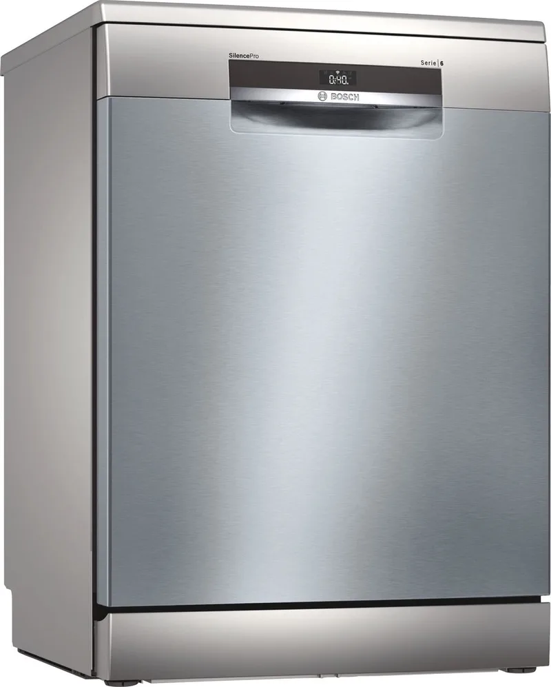 SMS6ECI07E - Serie 6 - Vrijstaande vaatwasser - RVS by Bosch in Silver – product photo