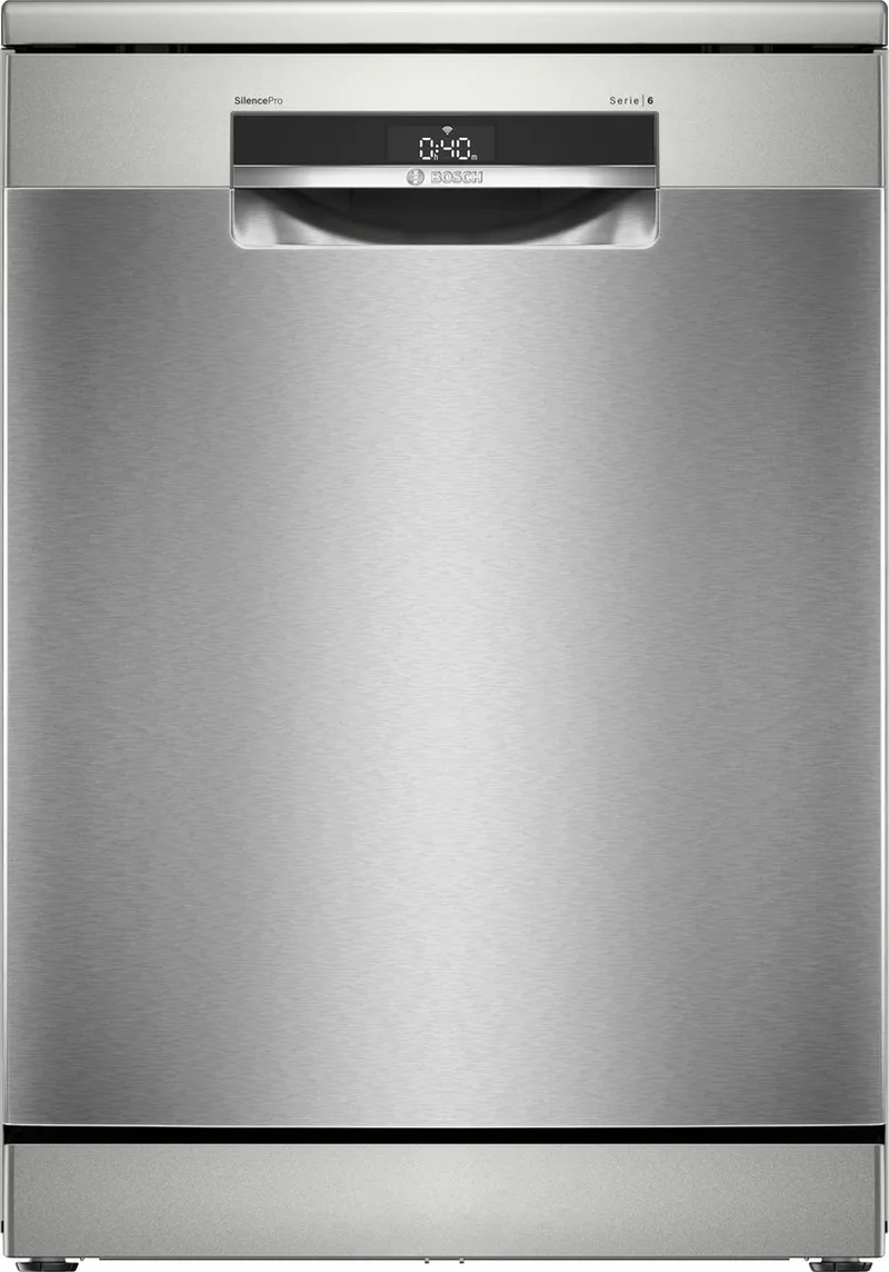 SMS6ZCI12E - Serie 6 - Vrijstaande vaatwasser - 14 couverts - Inductie - L60 cm - 38 dB - RVS grijs von Bosch in Roestvrijstaal – Produktfoto