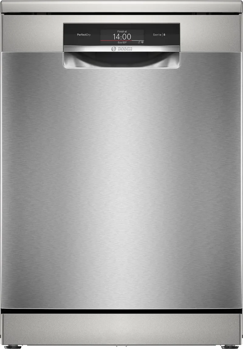 SMS8TCI04E - Serie 8 - Vaatwasser Vrijstaande vaatwasser - 60 cm - PerfectDry met zeolith: perfecte droogresultaten met een laag energieverbruik - Energielabel A - Home Connect de Bosch en Geborsteld staal – photo produit