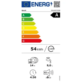 SMU4ECS28E Onderbouw vaatwasser Zilver von Bosch – Produktfoto 2 von 6