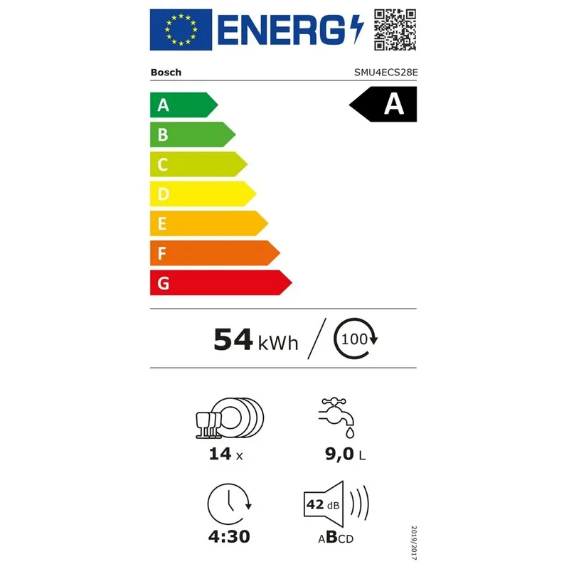 SMU4ECS28E Onderbouw vaatwasser Zilver von Bosch – Produktfoto 2 von 6