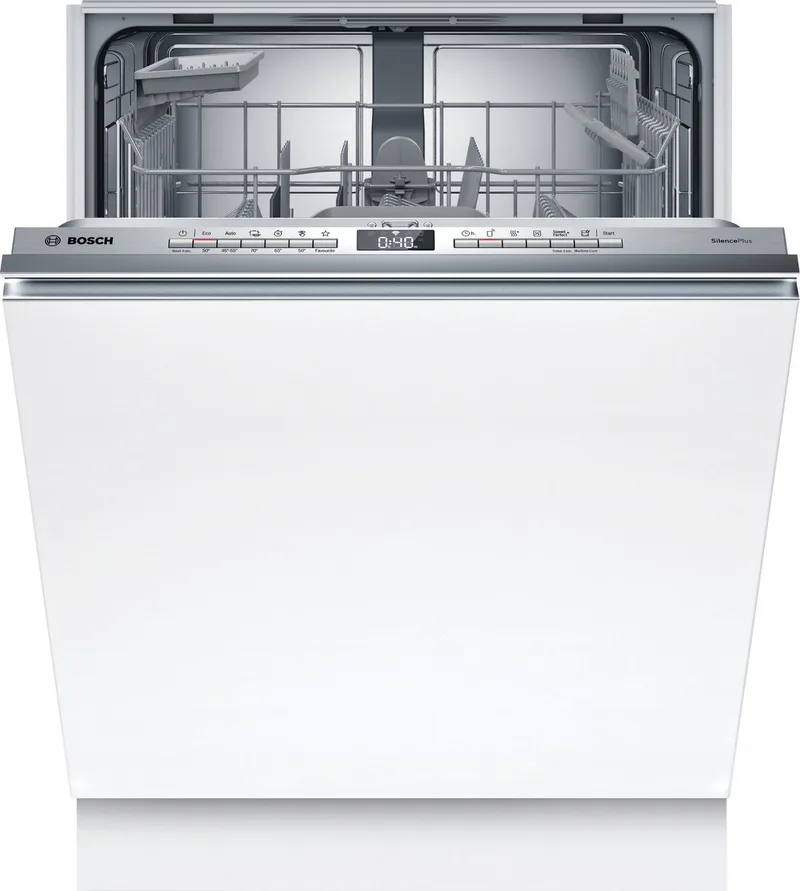 SMV4HKX08E Serie 4 - Vaatwasser - Inbouwvaatwasser - Volledig geïntegreerd - 44db - Home Connect- Extra Droog: optie voor extra grondige droogresultaten de Bosch en Blanc – photo produit