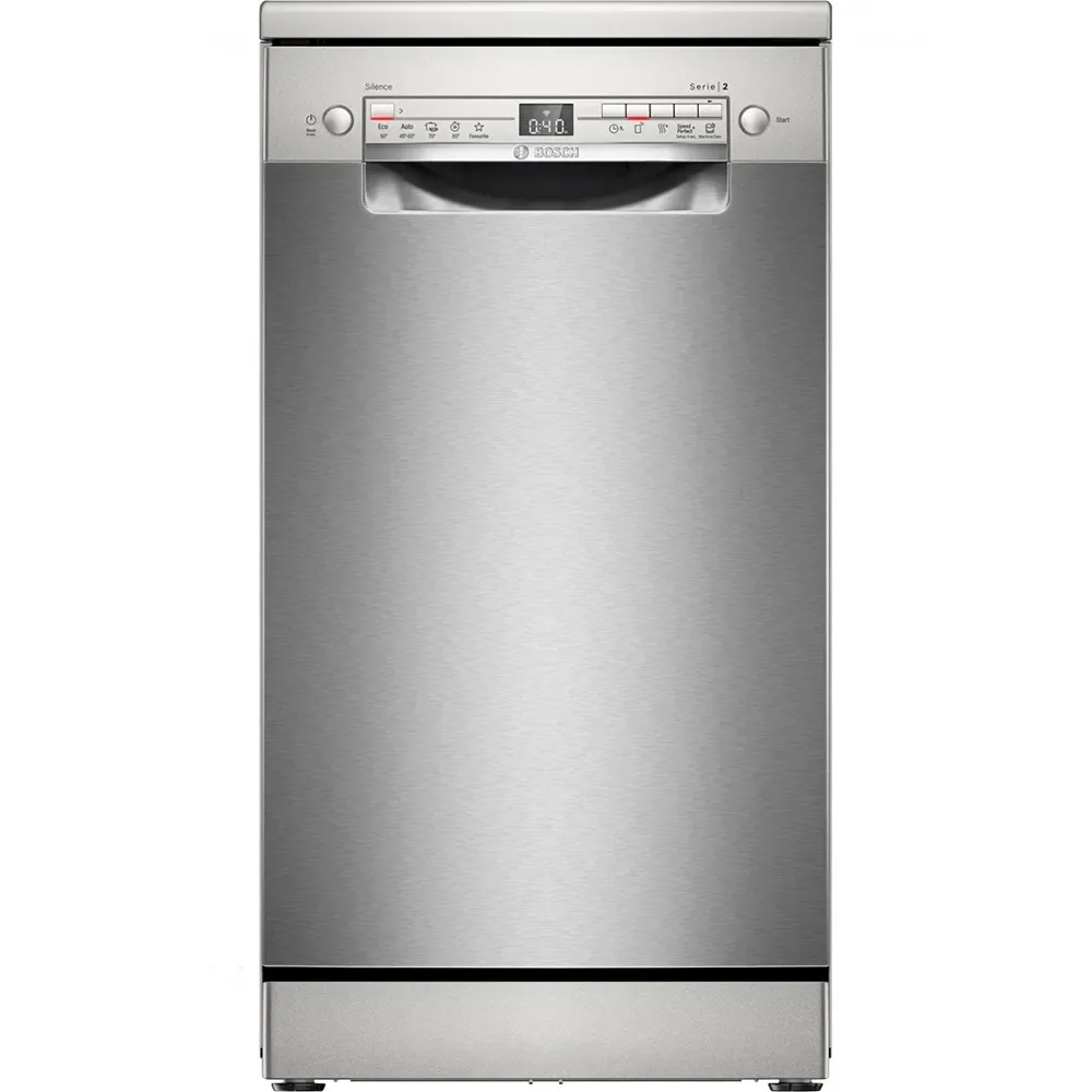 Sps2hki02e Freestanding 45cm Brushed Steel Opvaskemaskine fra Bosch – produktbillede