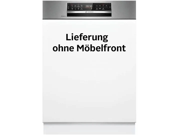teilintegrierbarer Geschirrspüler SMI6ZCS16E , Energieeffizienz: B (A-G), silber (nicht zutreffend), B:59,8cm H:81,5cm T:57,3cm, Geschirrspüler, Mit 3-fach Rack Matic, flexible Körbe von Bosch – Produktfoto