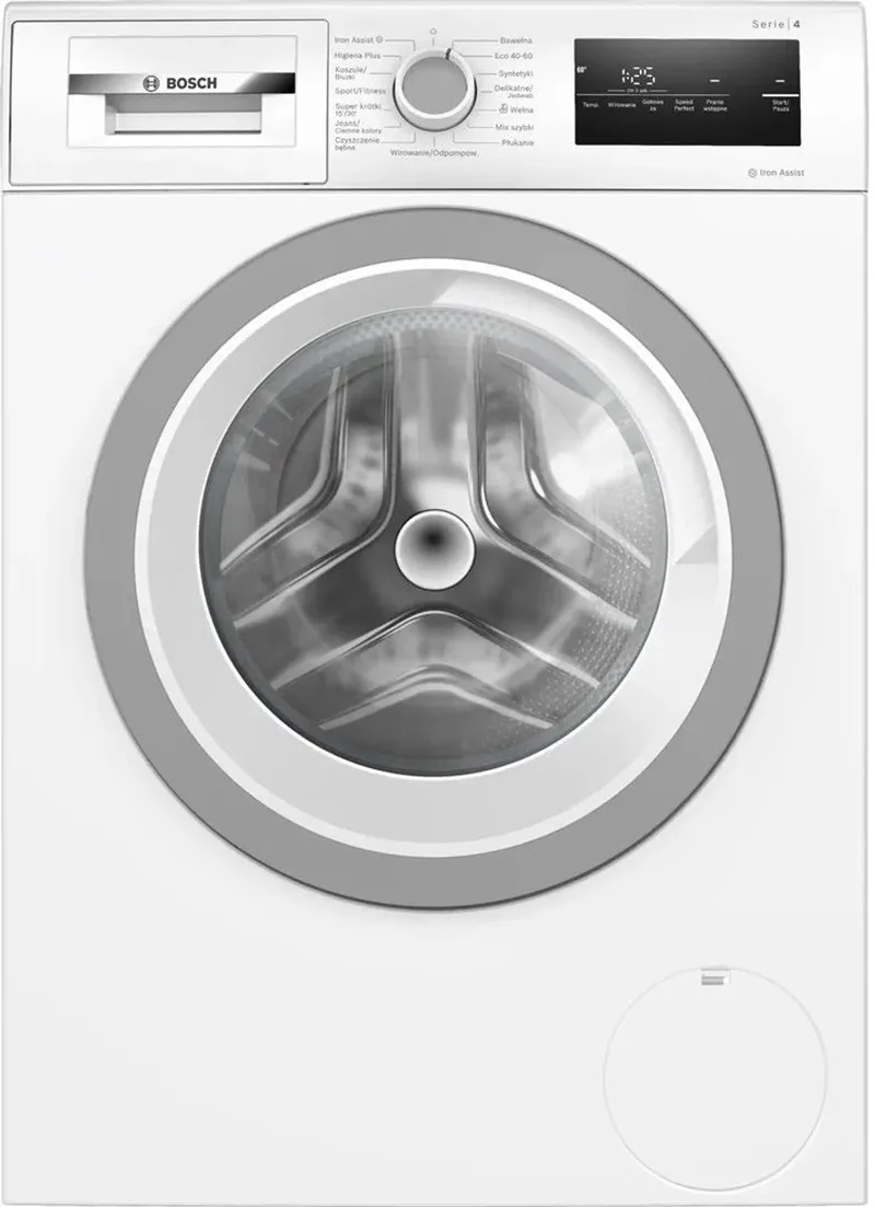 WAN2813APL - Wasmachine - Vulgewicht 8 kg - 1400 RPM - 72 dB - A label - Poolstalig Display by Bosch in White – product photo