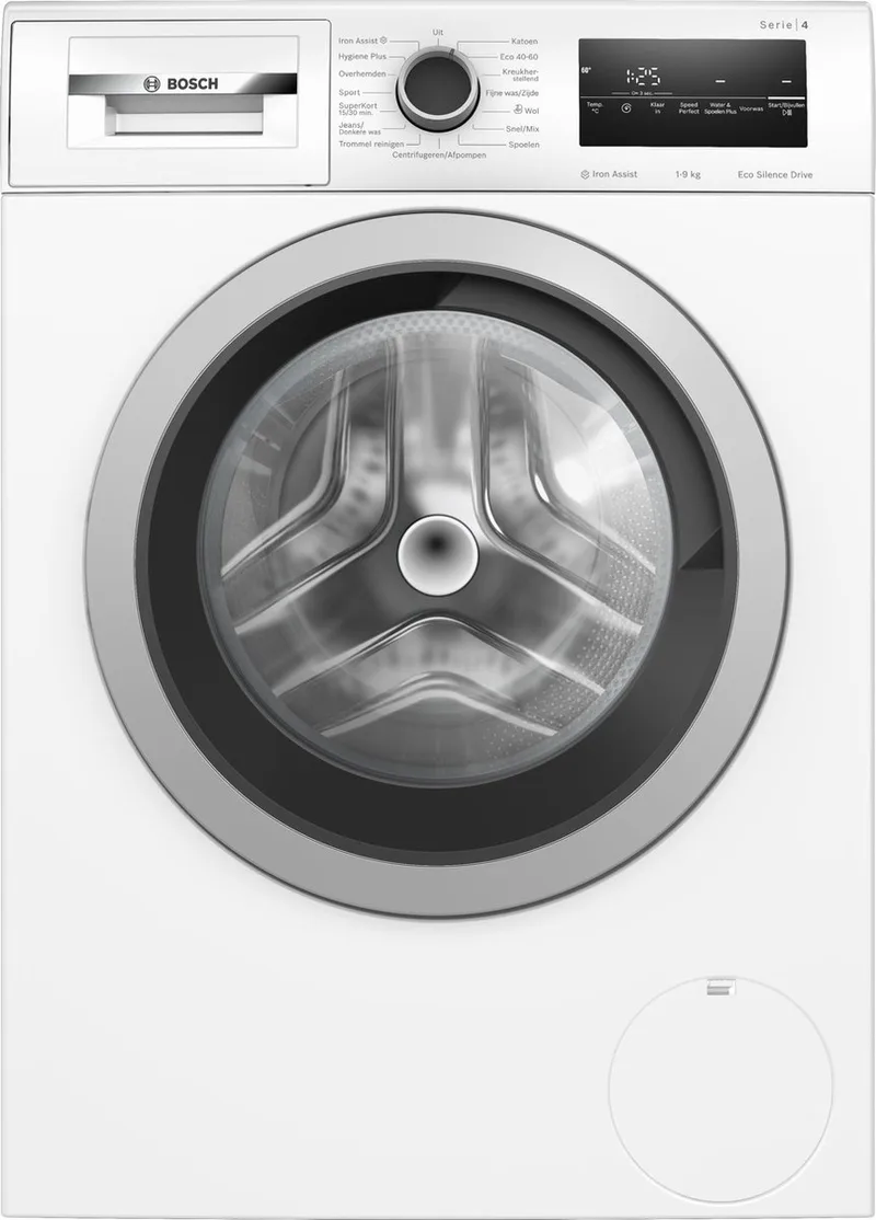 WAN2827FNL - Serie 4 - Wasmachine met stoom - 1400 rpm - 9kg - Energielabel A - Iron Assist: vermindert kreukels tot 50% - Bespaar water met ActiveWater Plus de Bosch en Blanc – photo produit