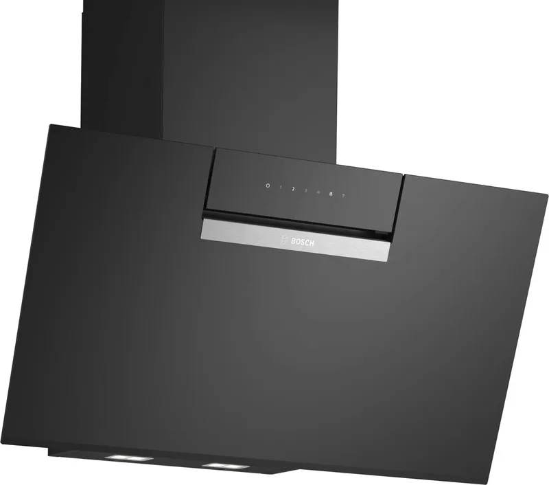 Wanddecor Afzuigkap - schuin glas de Bosch en Noir – photo produit