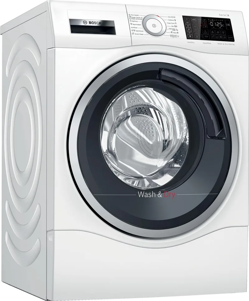 WDU8H541EU - Serie 6 - Was-droogcombinatie - ENG Display de Bosch en Blanc – photo produit