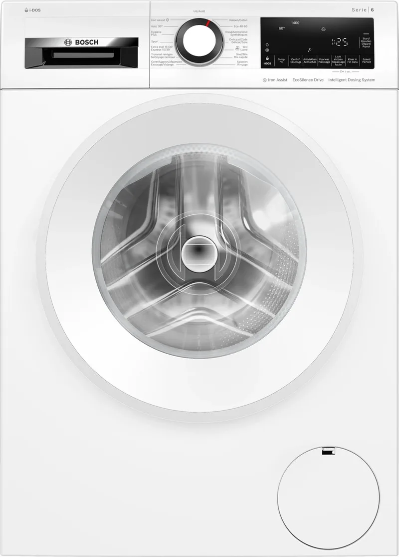WGG244F0FG - Serie 6 - Wasmachine met stoom - NL/FR display - Energielabel A van Bosch in Wit – productfoto