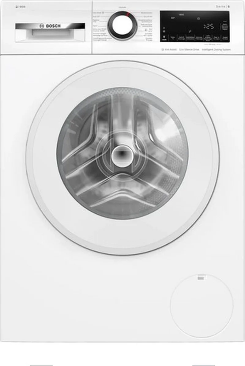 WGG244FAFG - Serie 6 - Wasmachine - 9 kg - 1400 rpm - Energielabel A - NL/FR display fra Bosch i Hvid – produktbillede