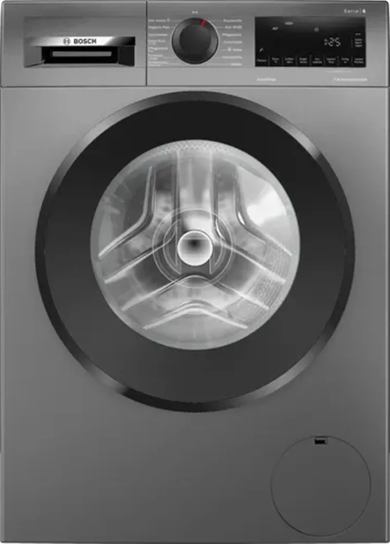 WGG244ZR10 wasmachine Voorlader 9 kg 1400 RPM van Bosch in Roestvrijstaal – productfoto