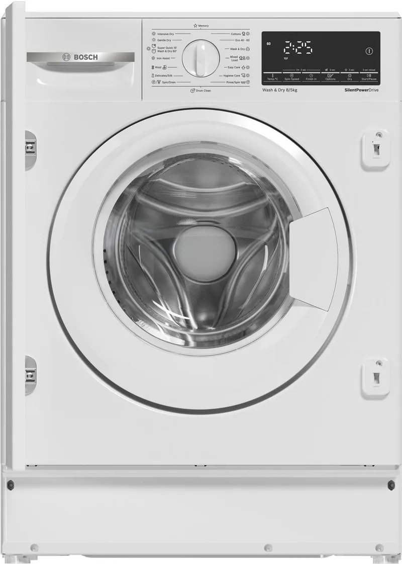 WKD28490EU Serie 6 – Inbouw was-droogcombinatie - 8 kg wassen - 5 kg drogen - AutoDry de Bosch en Blanc – photo produit