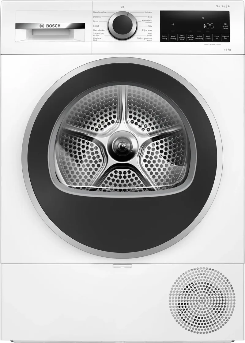 WQA23305NL - Serie 4 - Wasdroger - Warmtepompdroger - 8 kg fra Bosch i Hvid – produktbillede