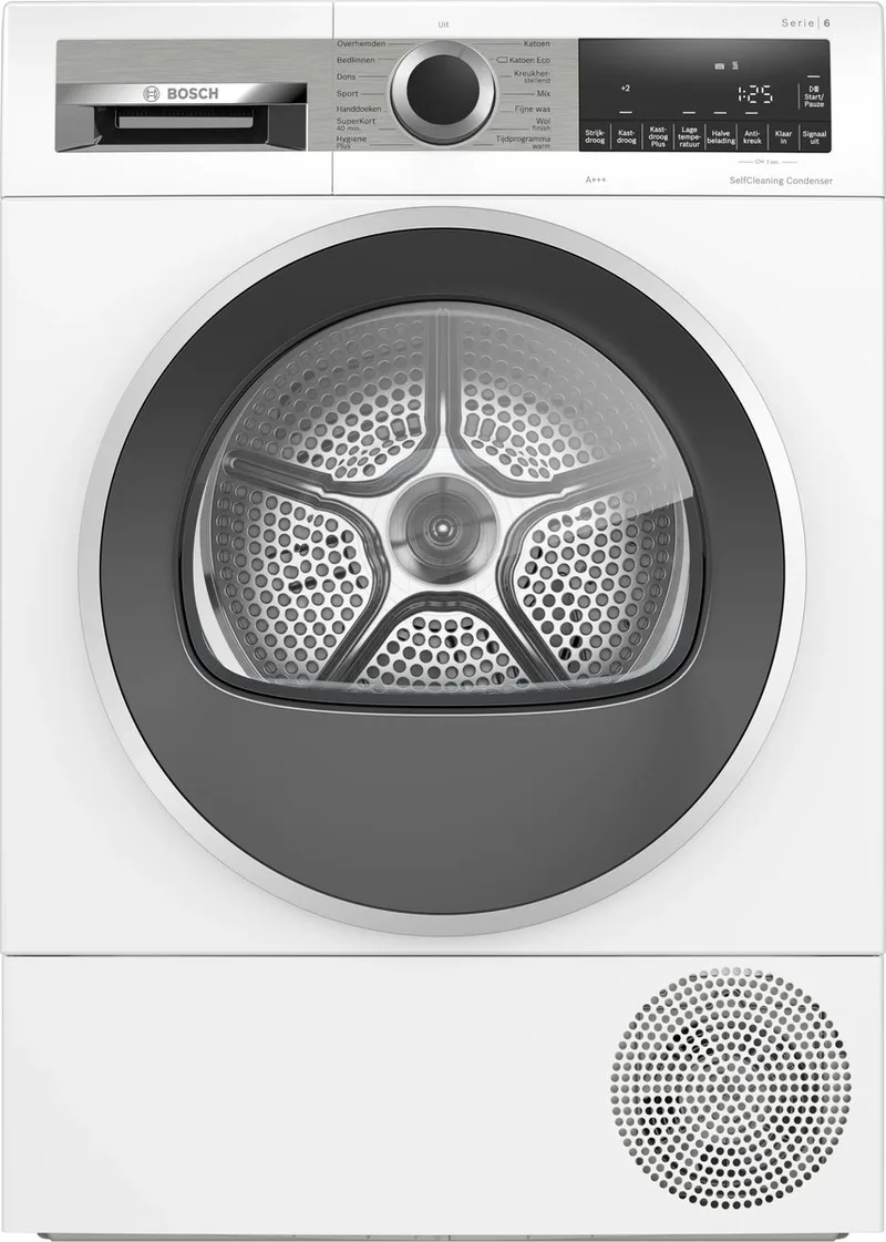WQG235D2NL Serie 6 - Wasdroger - Warmtepompdroger - Blijvend energiezuinig door Zelfreinigende condensor - Droogt zoals jij wilt met Auto Dry - Stil de Bosch en Blanc – photo produit