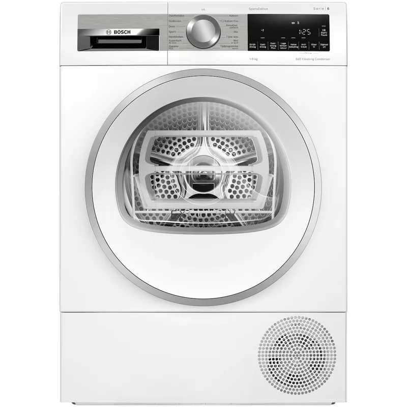 WQG245D9NL EXCLUSIV Warmtepompdroger Wit von Bosch – Produktfoto