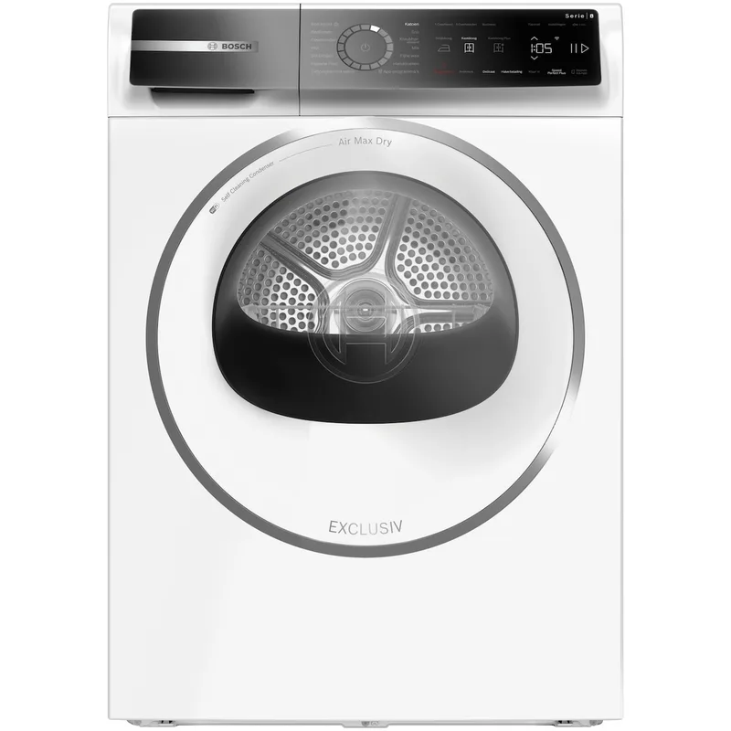 WRB247C9NL EXCLUSIV Warmtepompdroger Wit von Bosch – Produktfoto